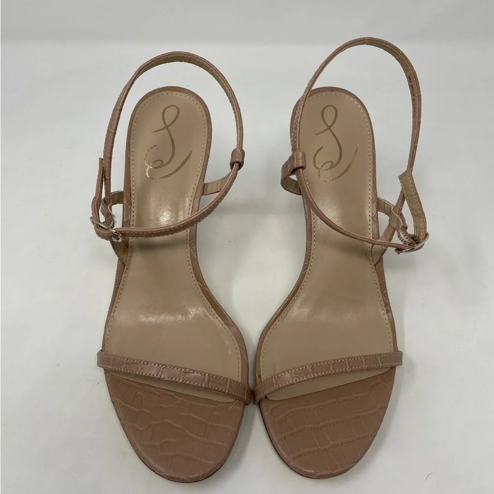Sam Edelman Doran Heel Sandals in Maple Croco - NWT - Picture 4 of 12